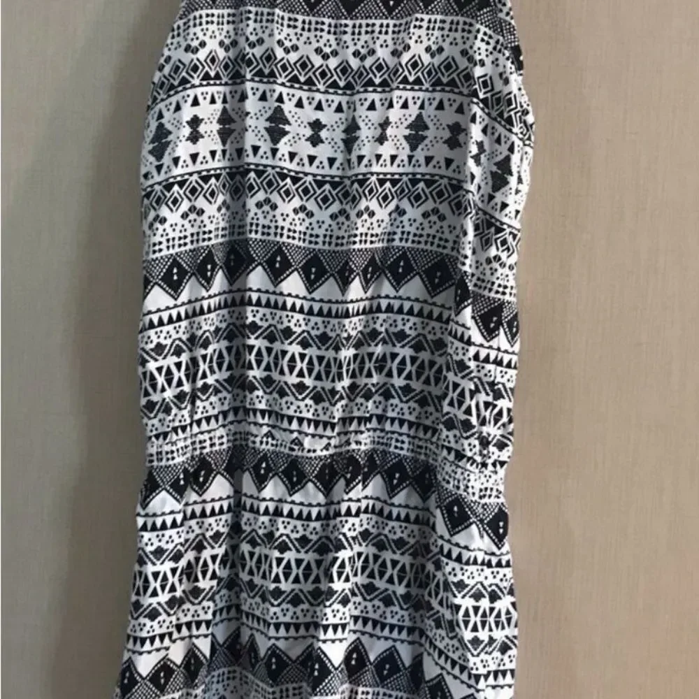 The Children's Place Black White Patterned Romper